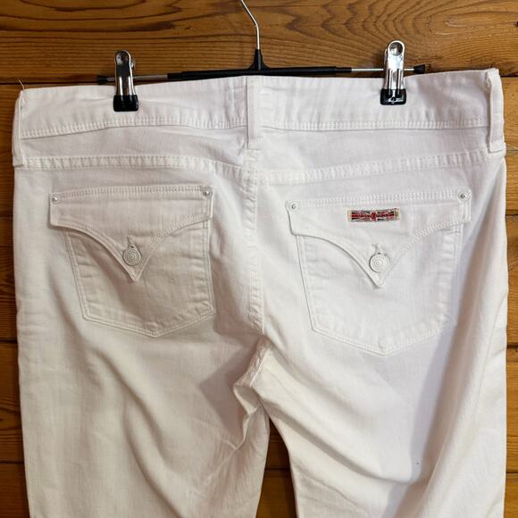 Hudson Ginny Crop Straight Cuff White Size 32 - Picture 4 of 8